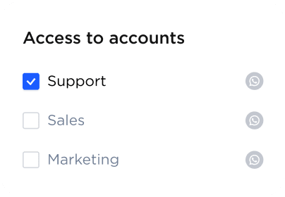Chat access settings