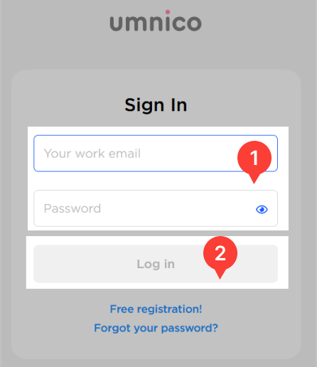 Logging into personal account