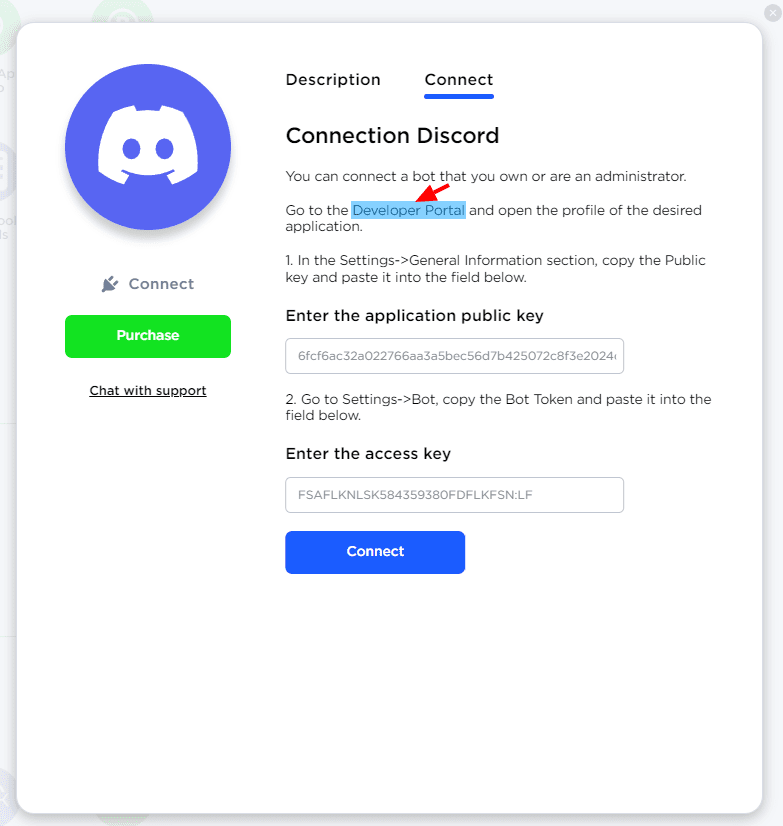 Link para o Portal do Desenvolvedor