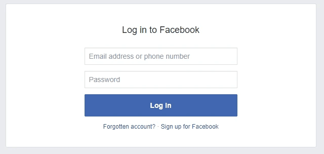 Facebook authorization