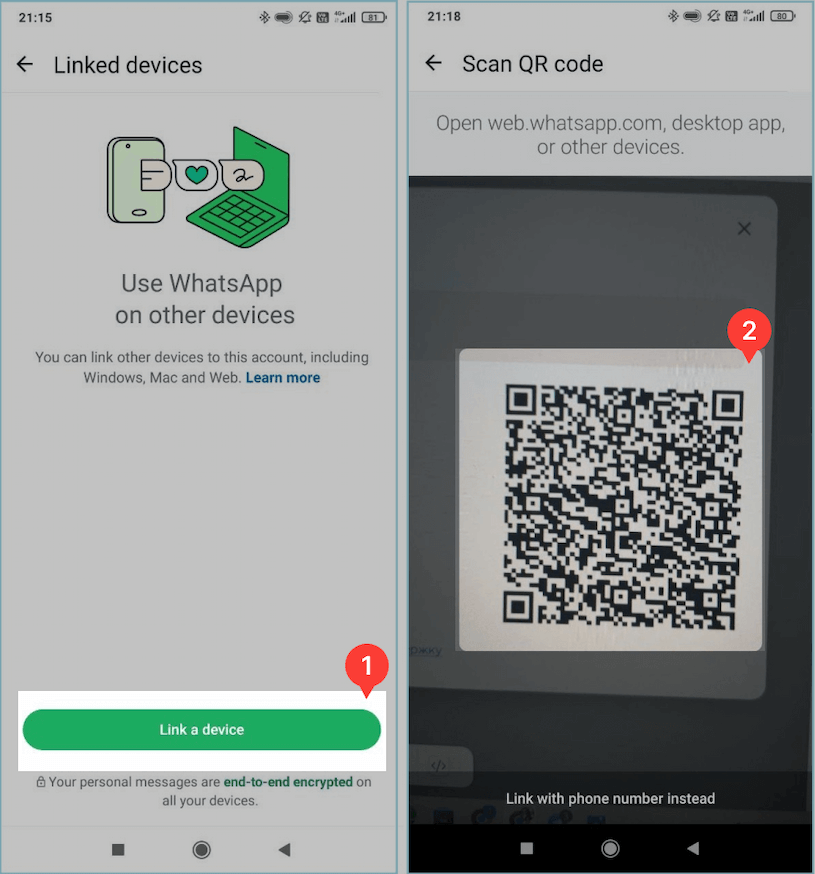 Linking a new device