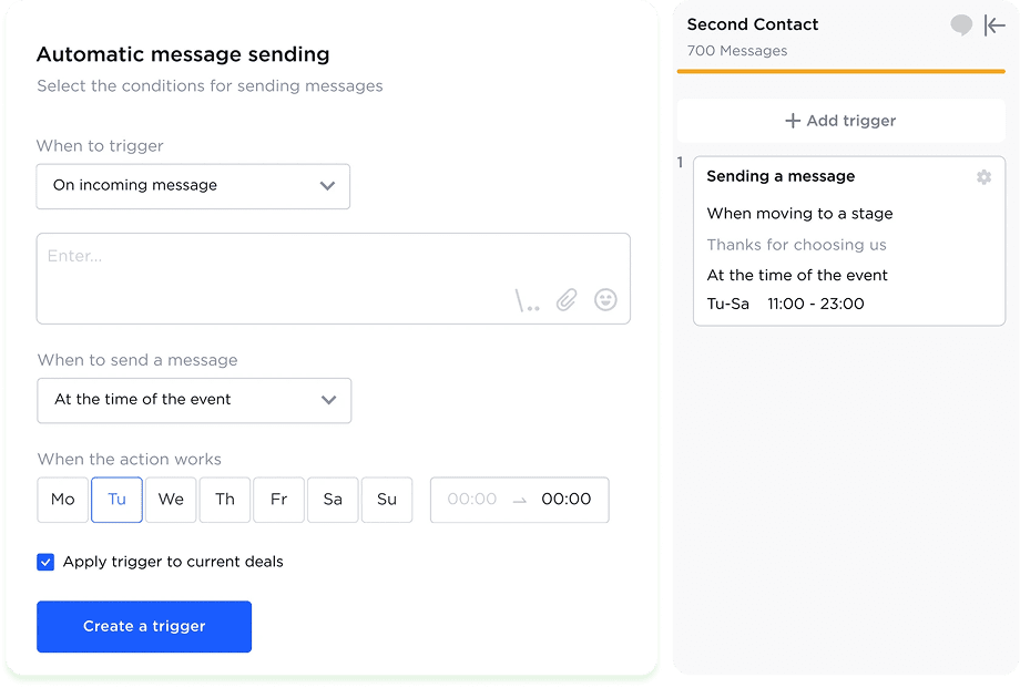 Auto-replies and notifications for customers
