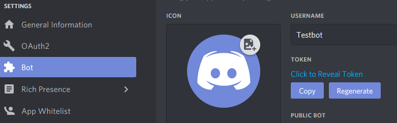Configurando o bot Discord