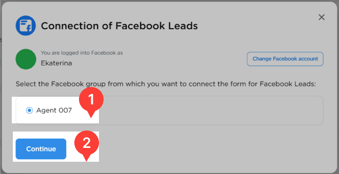 Connecting Facebook Page