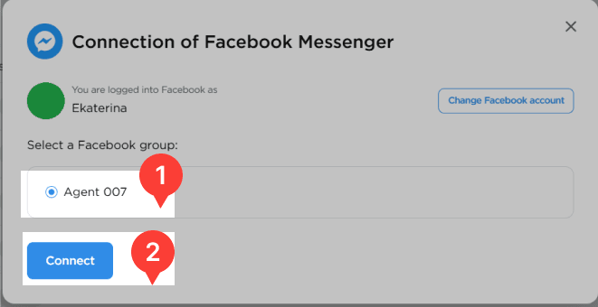 Connecting Facebook Page