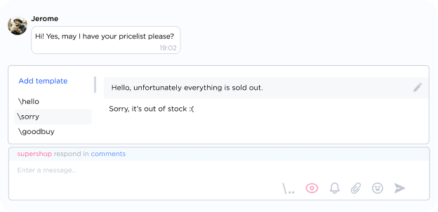 Templates in Inbox