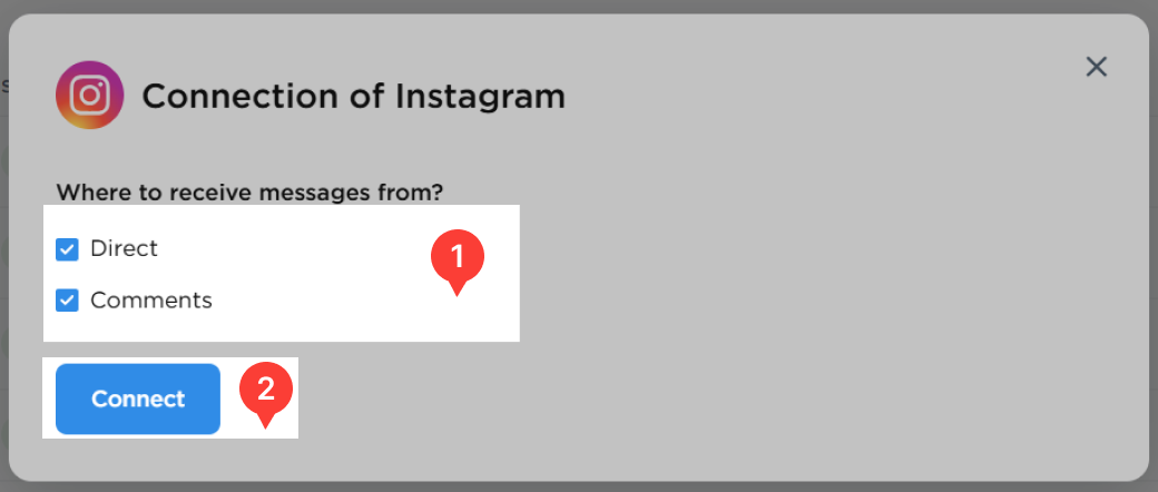 Incoming messages settings