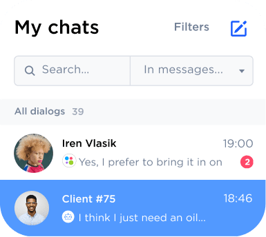 Filters and sorting