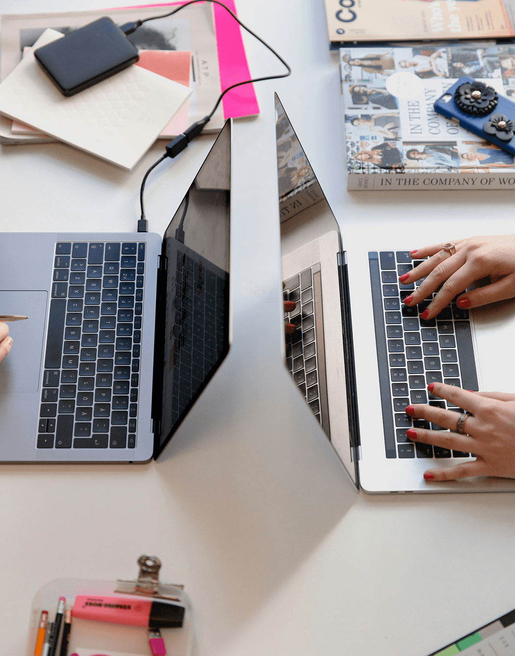 two laptops
