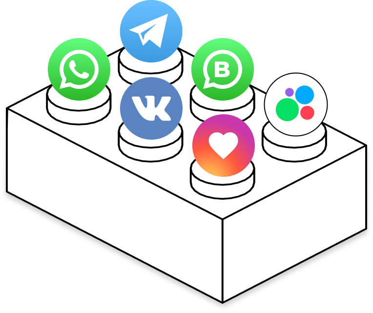 All-in-one messenger widget with custom rates