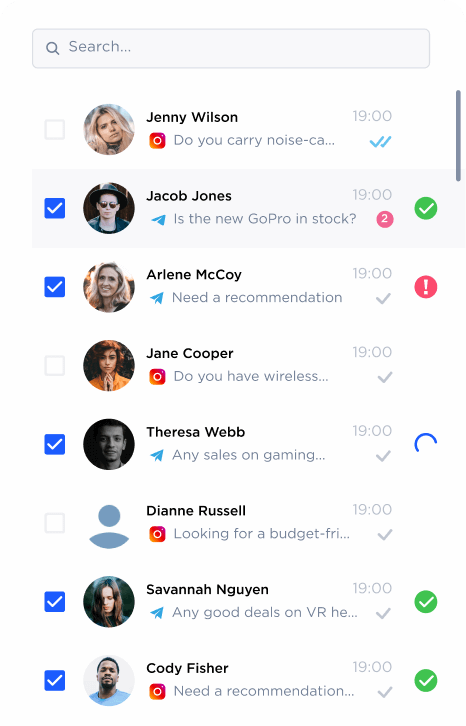 In-chat quick search