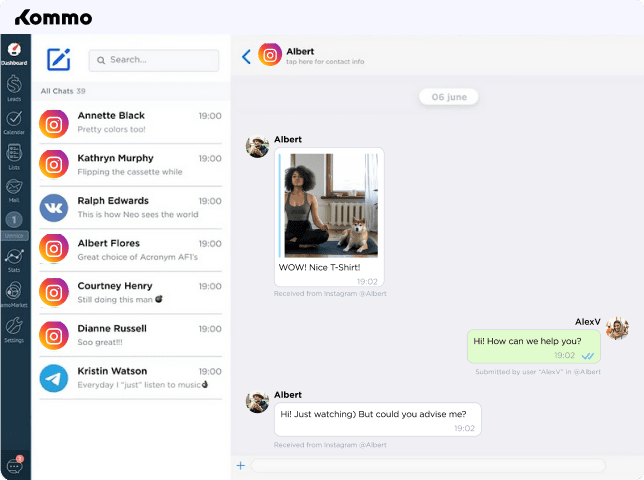 Umnico - one widget to process all inquiries in amoCRM