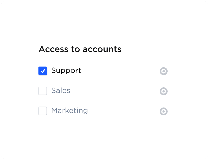 Access to accounts
