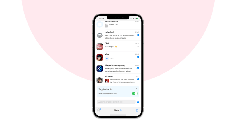 Мессенджер SimpleX Chat
