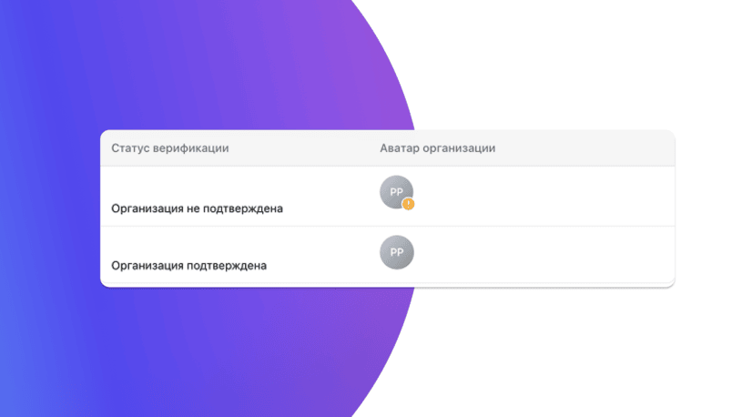 Верификация организации в MAX