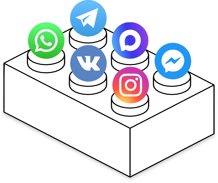 All-in-one messenger widget with custom rates