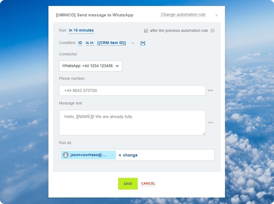 Conduct bulk messaging acros your database segments via MAX mesenger