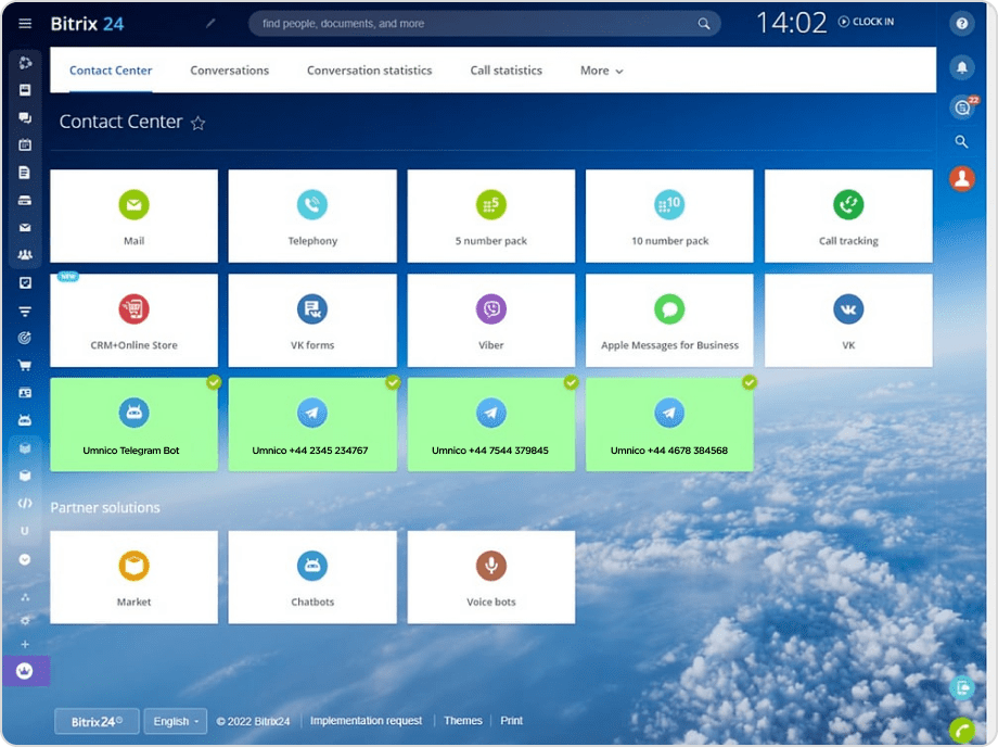 Several Telegram accounts in Bitrix24 CRM