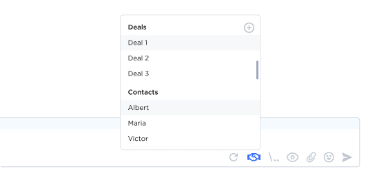Chat to deal switching