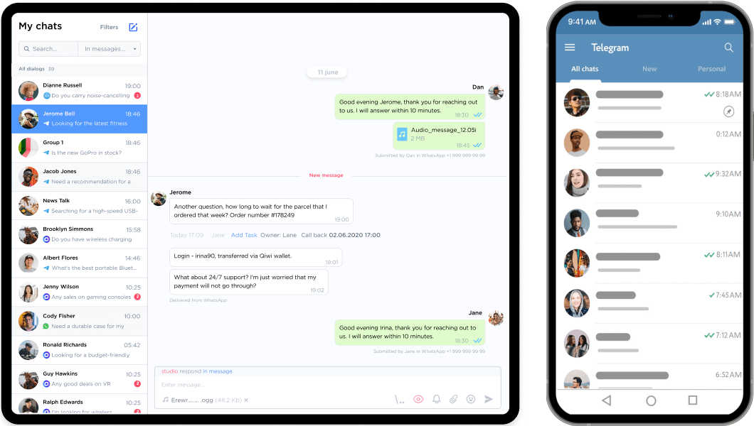 Telegram Integration and Telegram CRM by Umnico