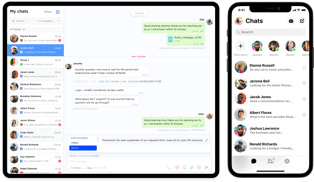 Facebook integration and Facebook CRM by Umnico