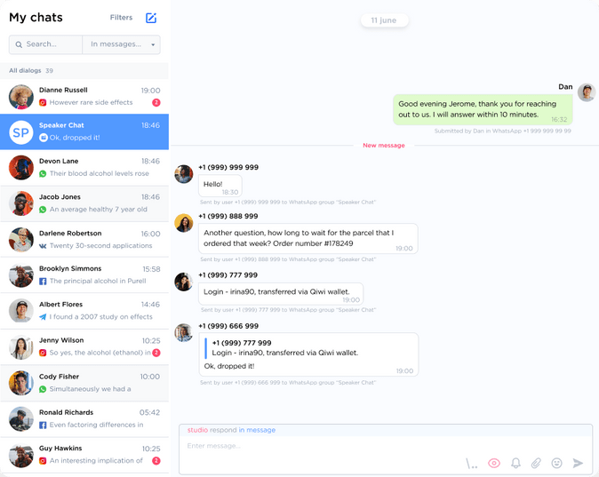 Student relationship management system with social media | Umnico for ...
