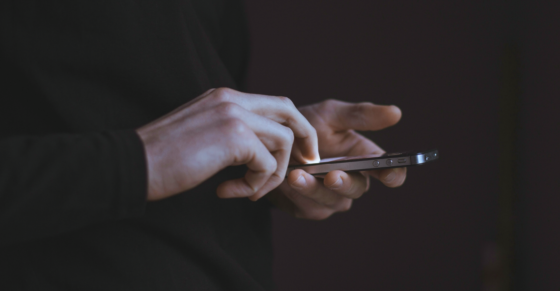 Chatting via Telegram on the go