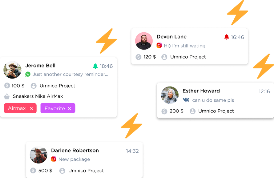 Message blasting with Umnico Social CRM