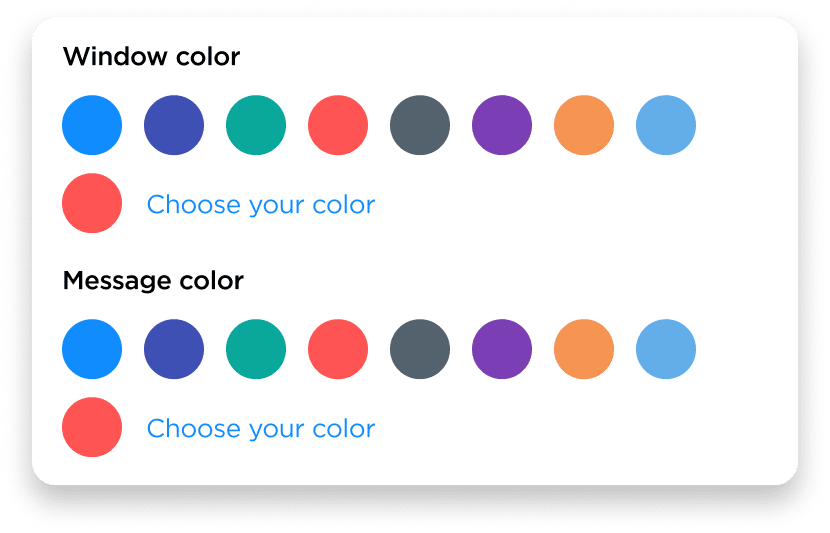 Chat window customization