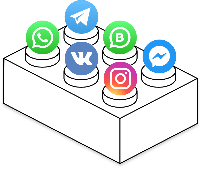 All-in-one messenger widget with custom rates