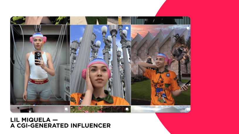 Example of social selling on Instagram