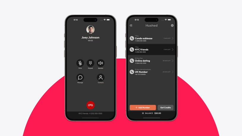 Hushed virtual phone number provider