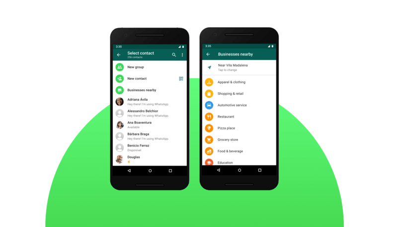 Finding a company in the WhatsApp Business Directory