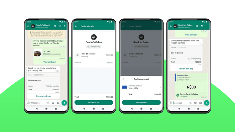 WhatsApp in-chat shopping feature