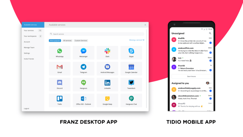 All-in-one messengers examples