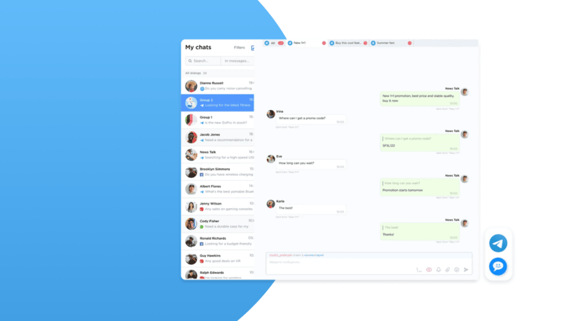 Telegram integration by Umnico