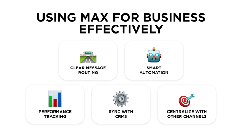 MAX Business best practices