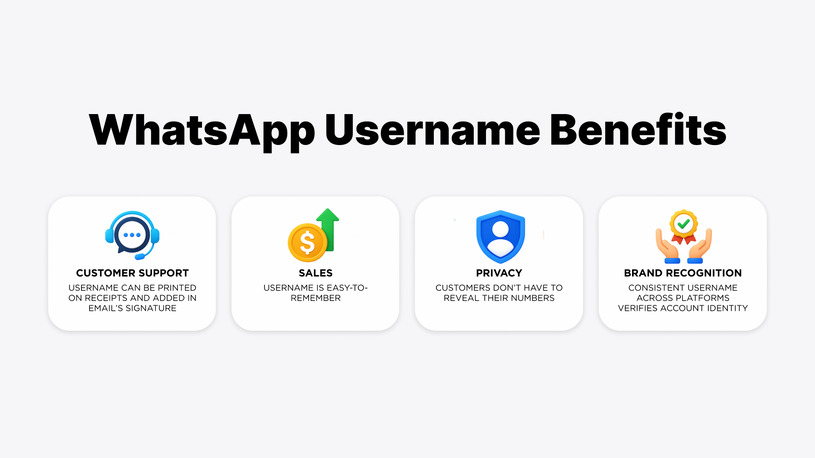 WhatsApp Username Benefits