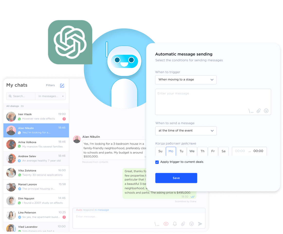 Automate communication with your clients in real estate