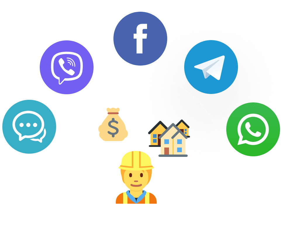 The complete set of tools for customer communication in real estate brokerage