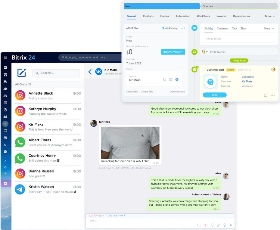 Supervise your staff and monitor communication performance in Bitrix24