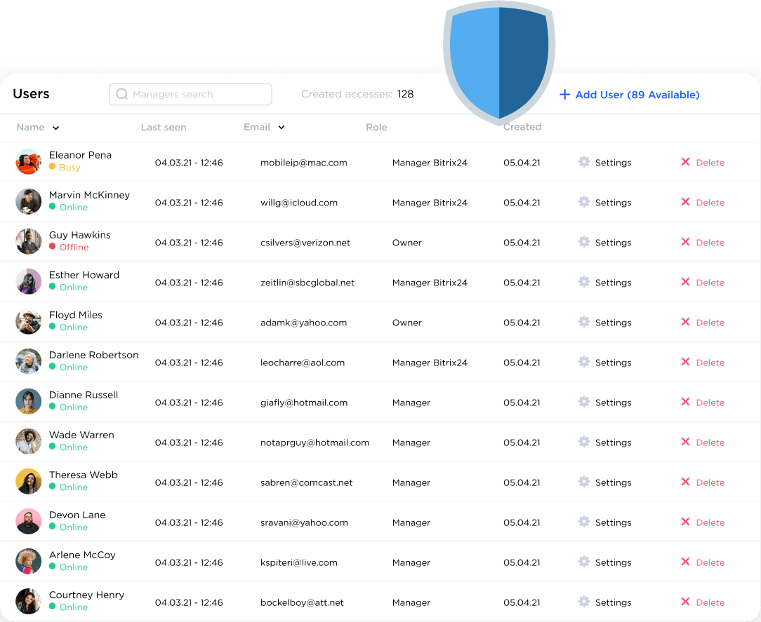 Manage your access to social media and user permissions