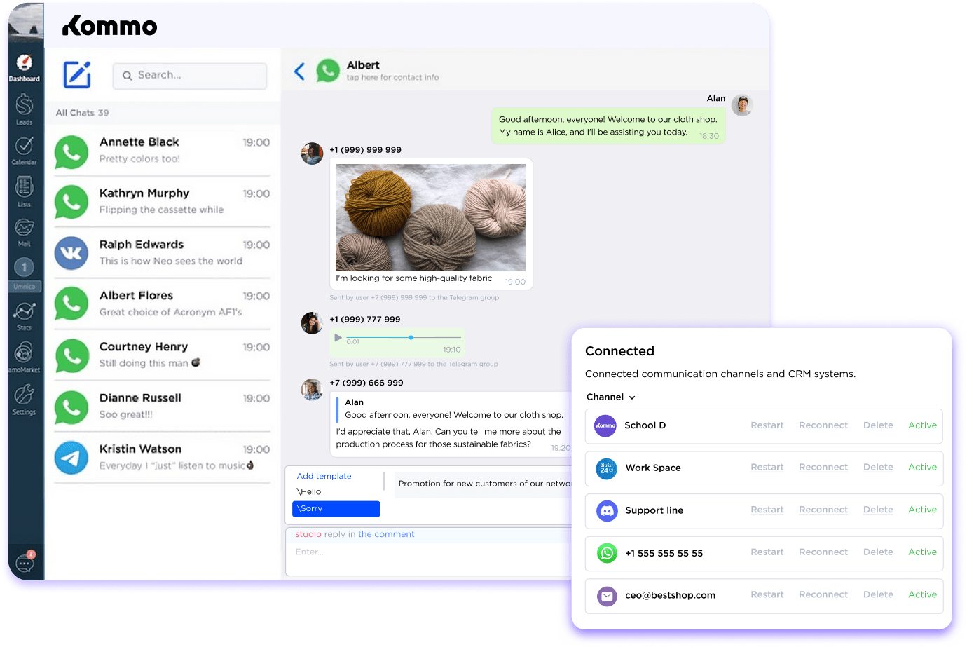 Reachout first feature and WhatsApp Business broadcasting in CRM