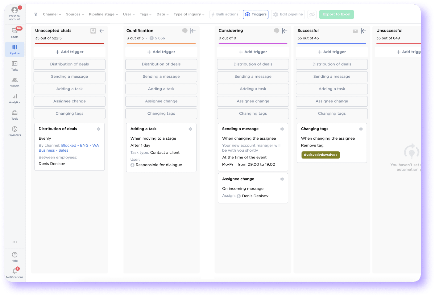 Visual chatbot builder for MAX messenger