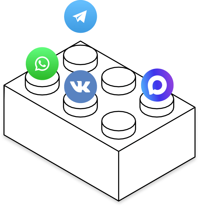 All-in-one messenger widget with custom rates