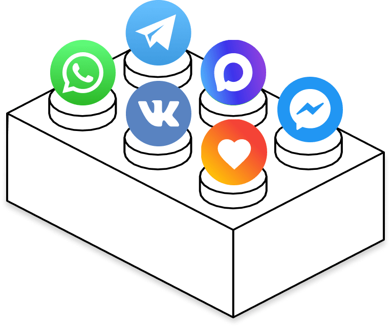 All-in-one messenger widget with custom rates