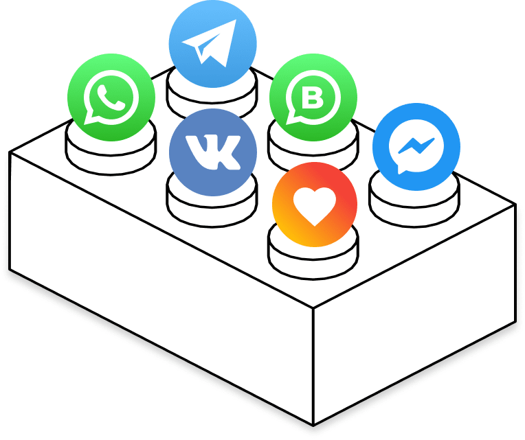 All-in-one messenger widget with custom rates