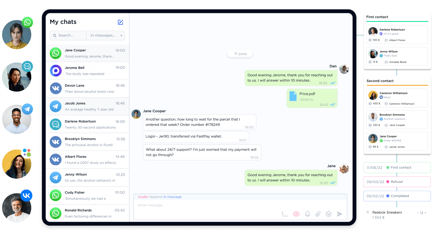 Shared Inbox that unites all messengers by Umnico