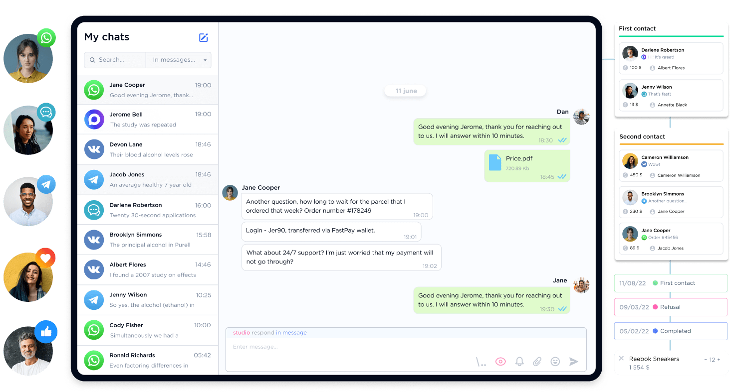 Shared Inbox that unites all messengers by Umnico