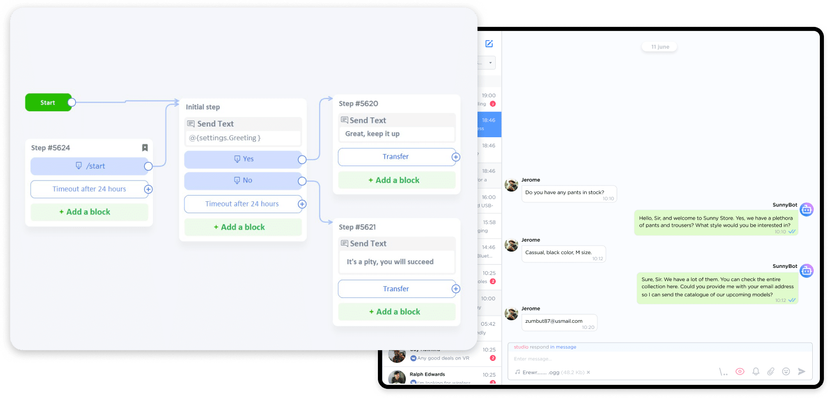Umnico Chatbot Builder